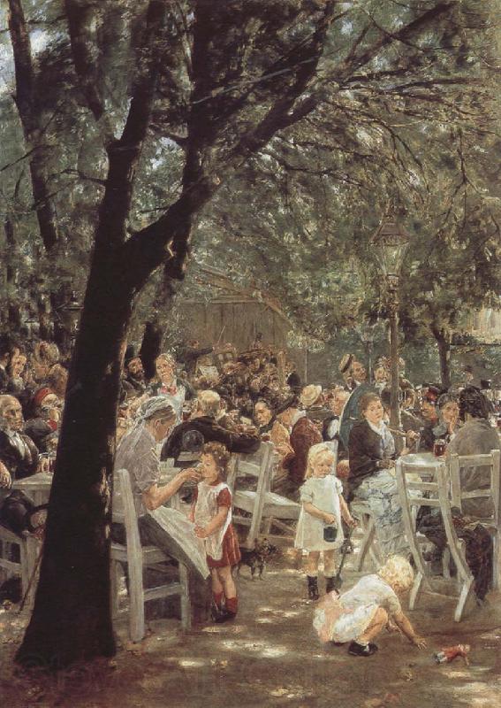 Max Liebermann Munich Beer Garden France oil painting art